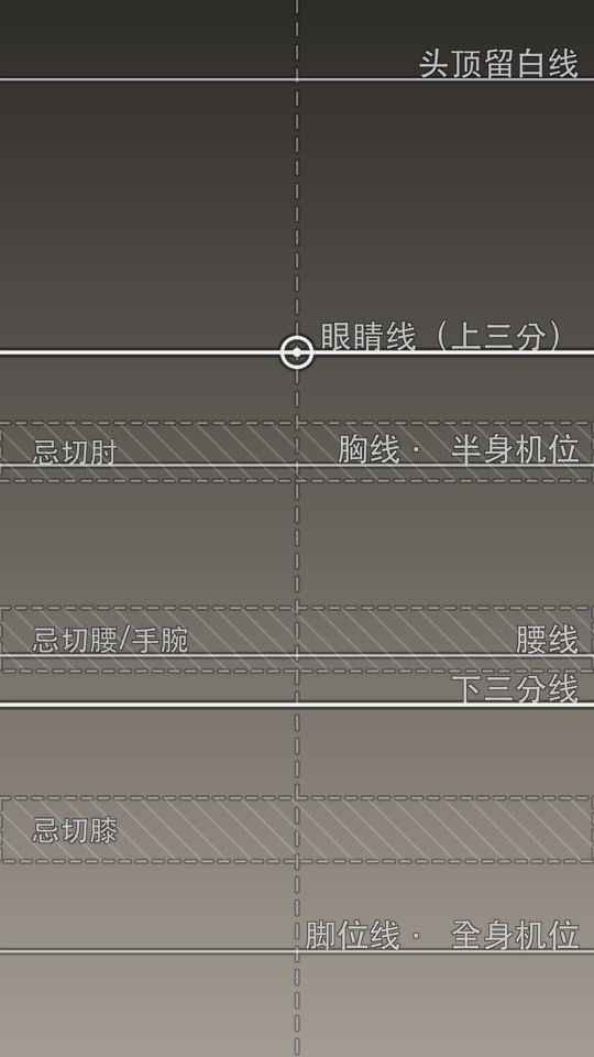 人像机位线 / 裁切禁区