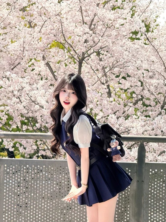 樱花树下 · 藏青 JK