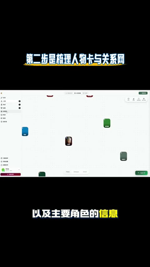 第二步是梳理人物卡与关系网