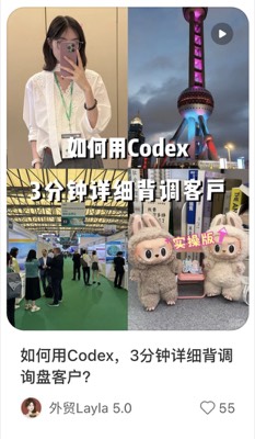 如何用Codex，3分钟详细背调询盘客户？