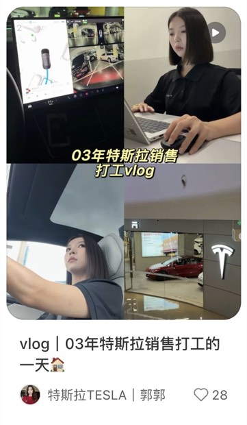 vlog｜03年特斯拉销售打工的一天🏠