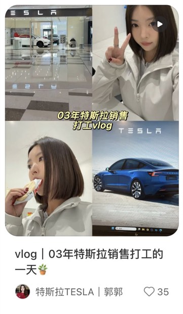 vlog｜03年特斯拉销售打工的一天🪴